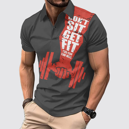 FlexFit Gym Polo Shirt: Performance & Style in Motion- AA02612