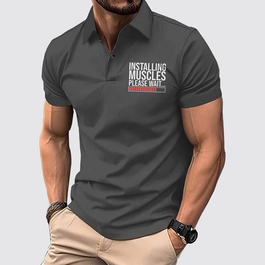 FlexFit Gym Polo Shirt: Performance & Style in Motion- AA02614