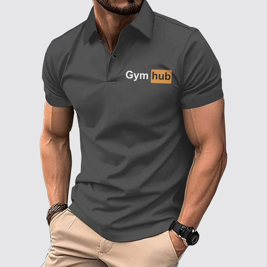 FlexFit Gym Polo Shirt: Performance & Style in Motion- AA02635