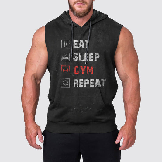 Ultimate Gym Sleeveless Hoodie for Men: Stay Cool and Comfy During Intense Workouts- AA02643