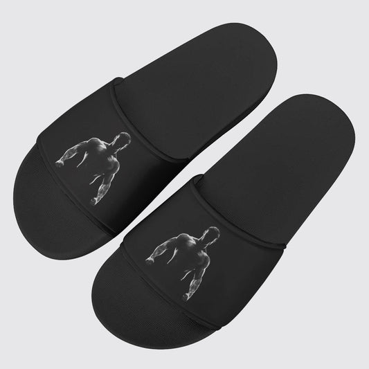 PU Leather Slippers with PVC Sole: Gym Lovers- AA02881