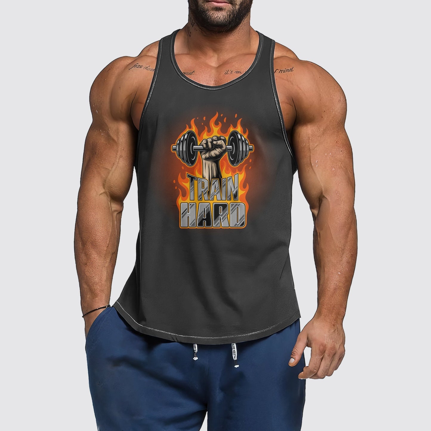 Ultimate Gym Tank Top for Men: Stay Cool and Comfy During Intense Workouts- AA03022