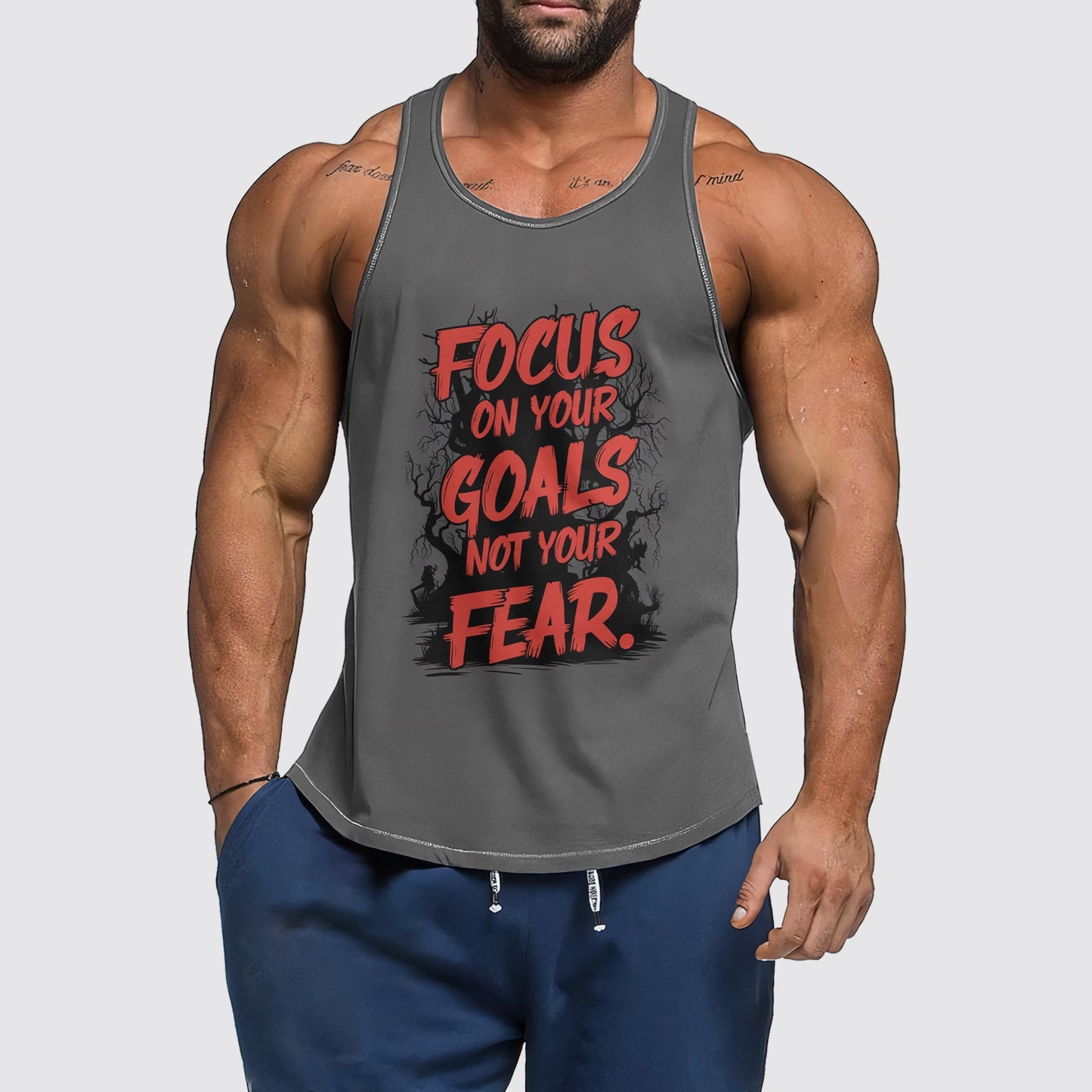 Ultimate Gym Tank Top for Men: Stay Cool and Comfy During Intense Workouts- AA03310