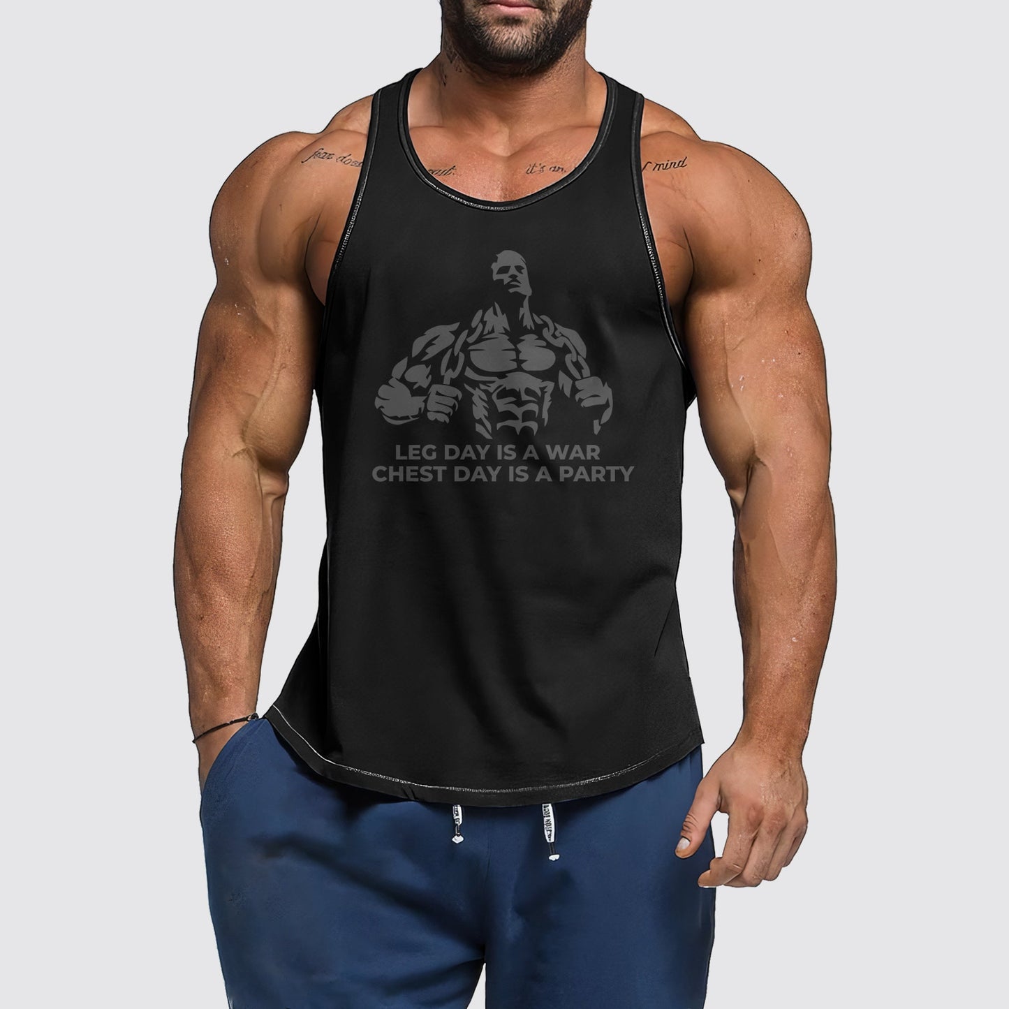 Ultimate Gym Tank Top for Men: Stay Cool and Comfy During Intense Workouts- AA04103