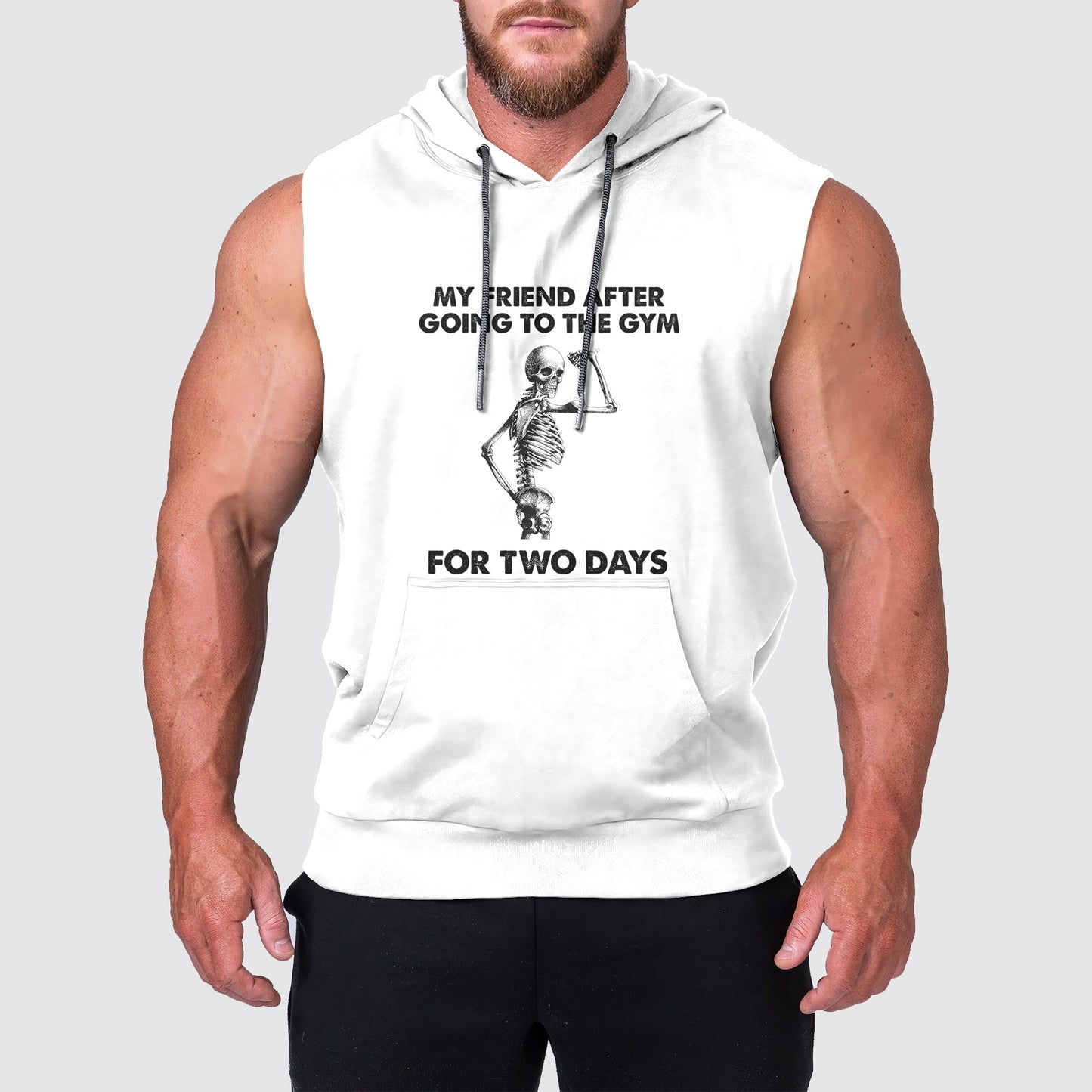 Ultimate Gym Sleeveless Hoodie for Men: Stay Cool and Comfy During Intense Workouts- AA04249