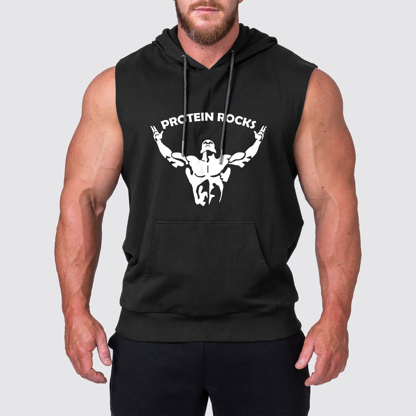 Ultimate Gym Sleeveless Hoodie for Men: Stay Cool and Comfy During Intense Workouts- AA04258