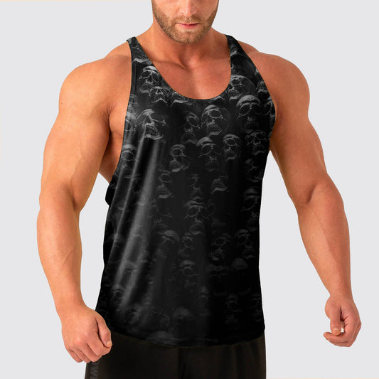 Skull Power Training Tank Top for Men- AA04804