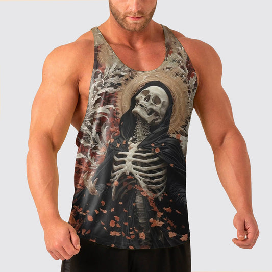 Skull Power Training Tank Top for Men- AA04819