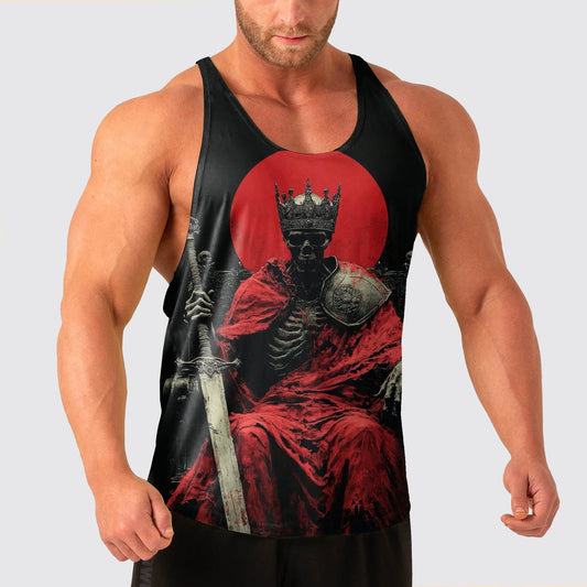 Skull Power Training Tank Top for Men- AA04820