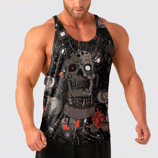 Skull Power Training Tank Top for Men- AA04827