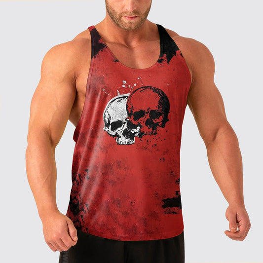 Skull Power Training Tank Top for Men- AA04954