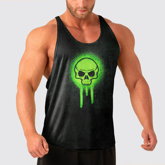 Skull Power Training Tank Top for Men- AA04960