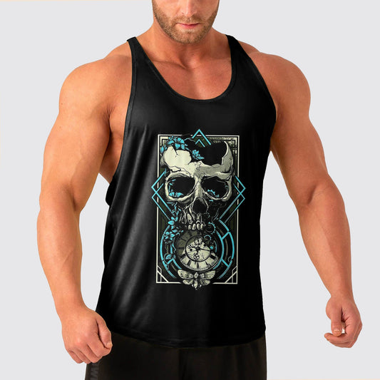 Skull Power Training Tank Top for Men- AA04968