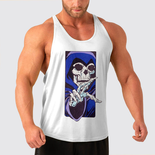 Skull Power Training Tank Top for Men- AA04972