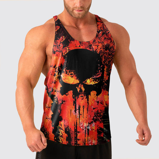 Skull Power Training Tank Top for Men- AA04974