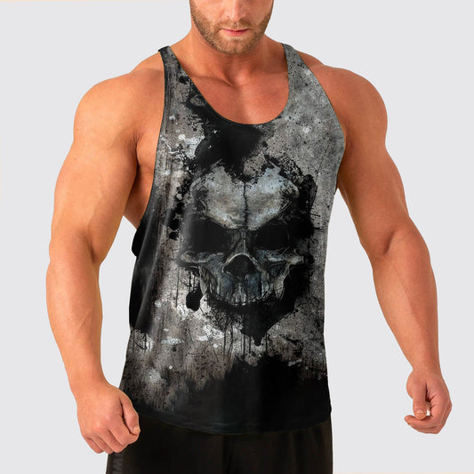 Skull Power Training Tank Top for Men- AA04982