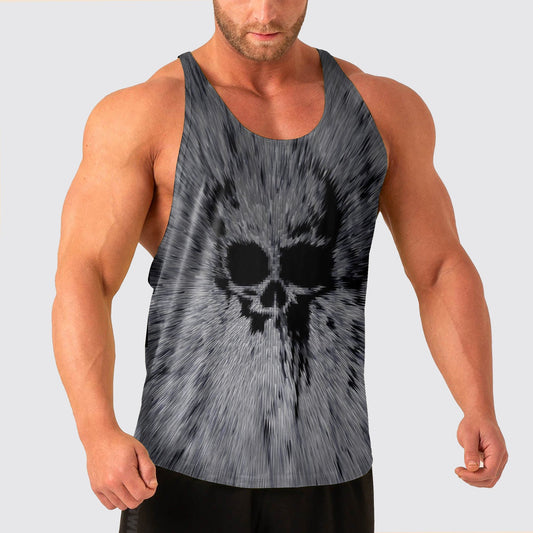 Skull Power Training Tank Top for Men- AA04983