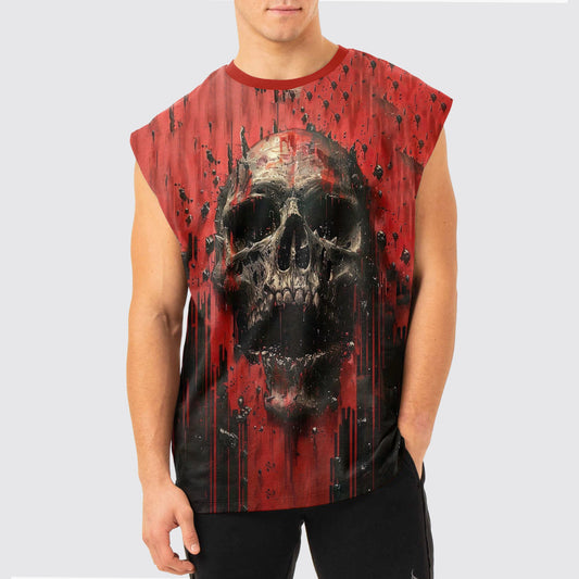 Dread Skull Cut-Off Tank- AA05042