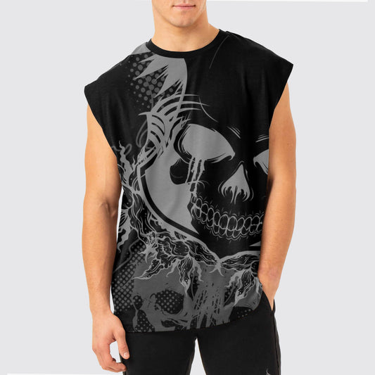 Dread Skull Cut-Off Tank- AA05063