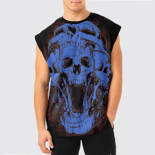 Dread Skull Cut-Off Tank- AA05065