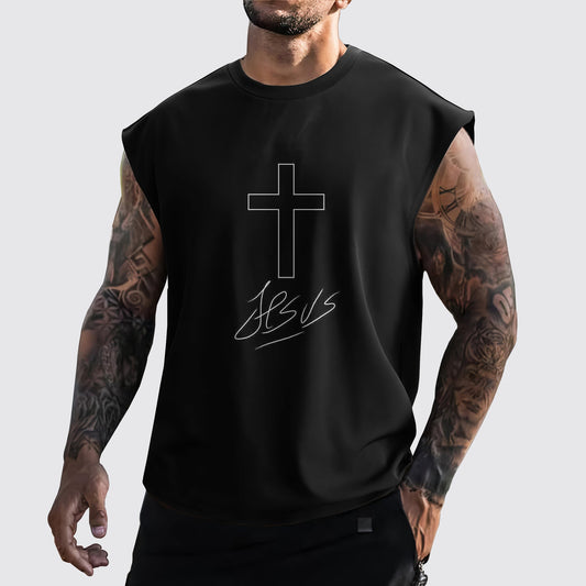 Jesus Forever Cut-Off Tank- AA05182