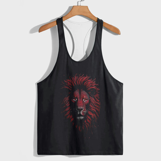 Lion 3D Racerback Tank Top- AA05192