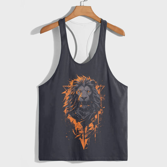 Lion 3D Racerback Tank Top- AA05193