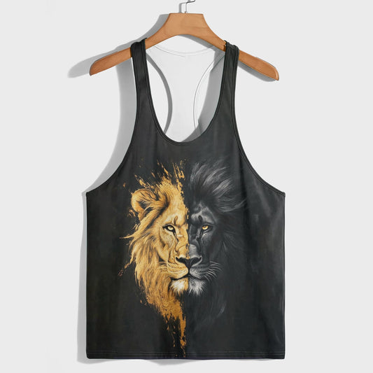 Lion 3D Racerback Tank Top- AA05205