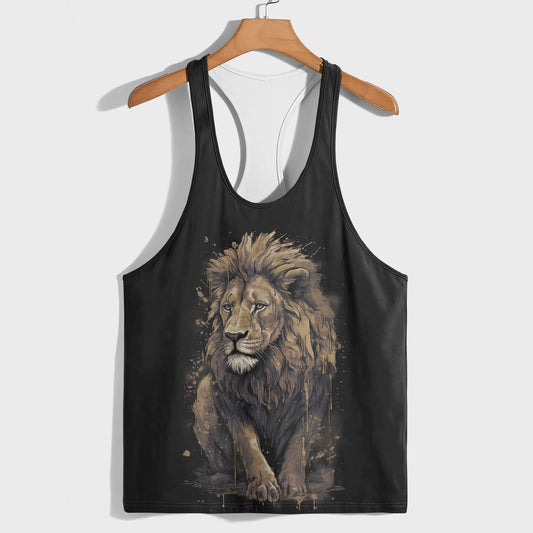 Lion 3D Racerback Tank Top- AA05209