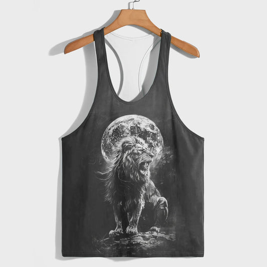 Lion 3D Racerback Tank Top- AA05210