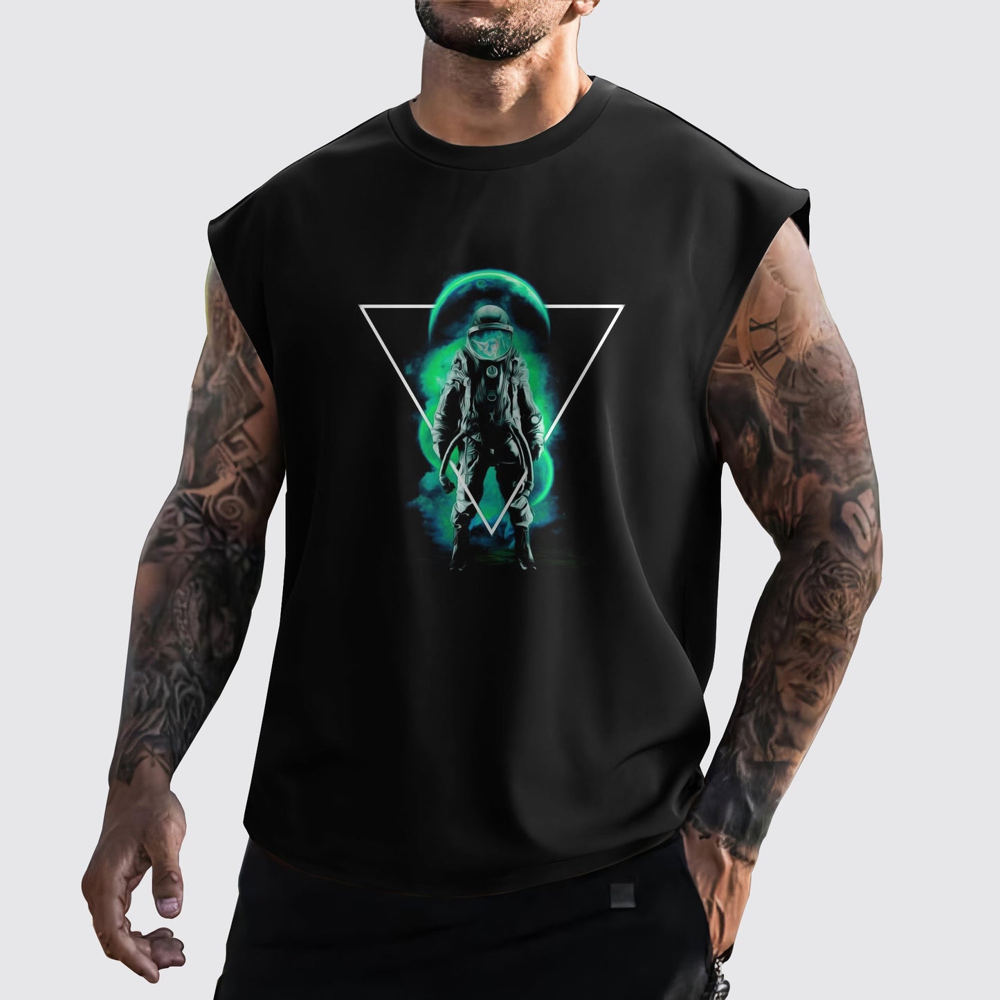 Astronaut 3D Cut-Off Tank- AA05291