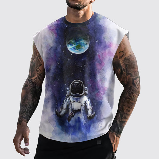 Astronaut 3D Cut-Off Tank- AA05292