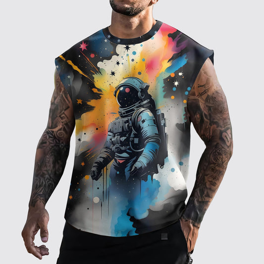 Astronaut 3D Cut-Off Tank- AA05296