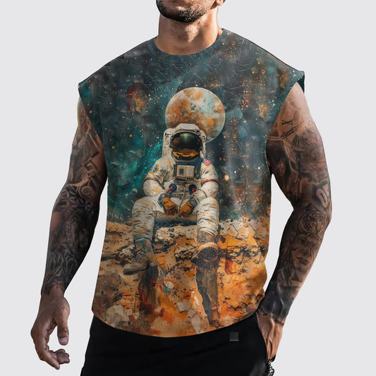 Astronaut 3D Cut-Off Tank- AA05299