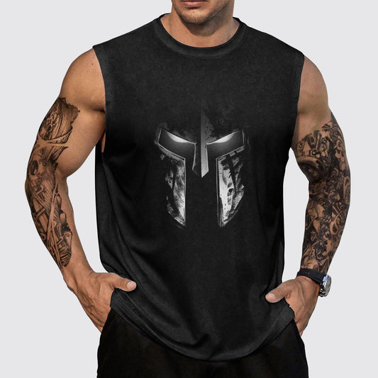 Warrior Spirit 3D Round Neck Tank Top- AA05436