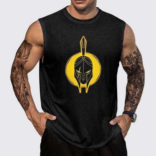 Warrior Spirit 3D Round Neck Tank Top- AA05466