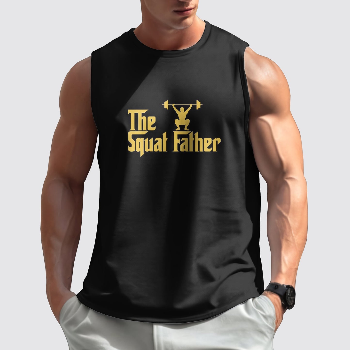 Gym-Ready Round Neck Tank Top- AA05733