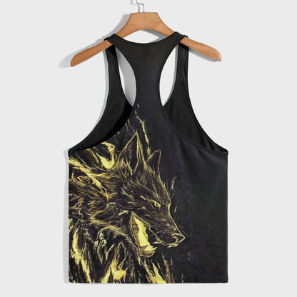 Savage Wolf Racerback Tank Top- AA05776