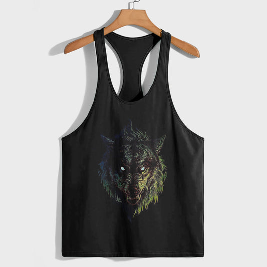 Savage Wolf Racerback Tank Top- AA05777