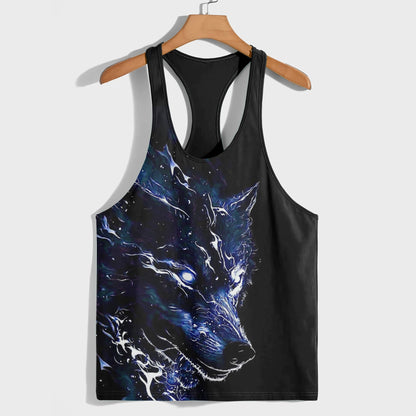 Savage Wolf Racerback Tank Top- AA05779