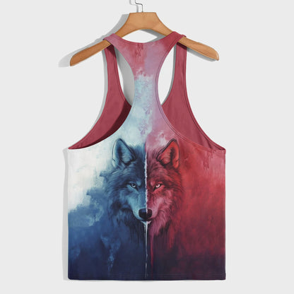 Savage Wolf Racerback Tank Top- AA05787