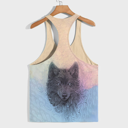 Savage Wolf Racerback Tank Top- AA05792