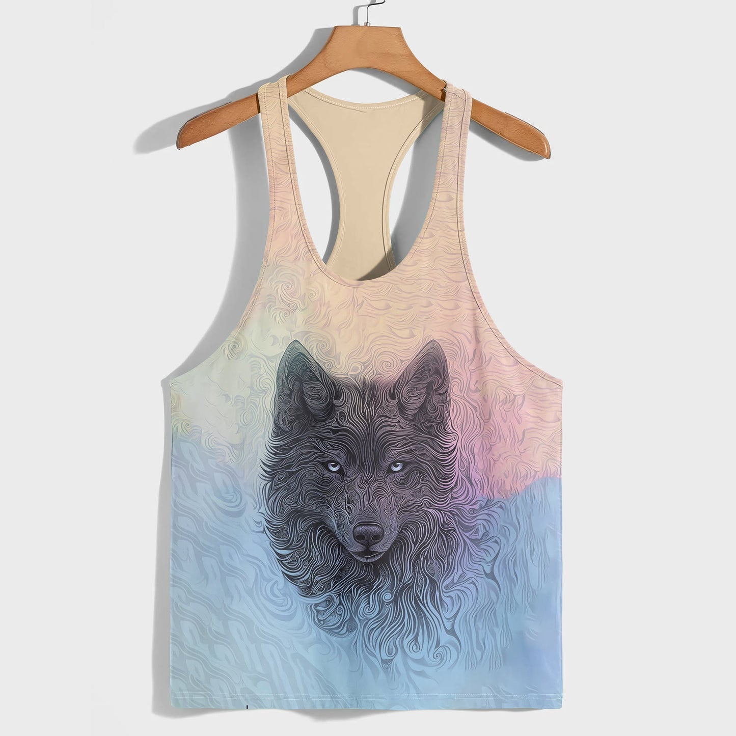 Savage Wolf Racerback Tank Top- AA05792