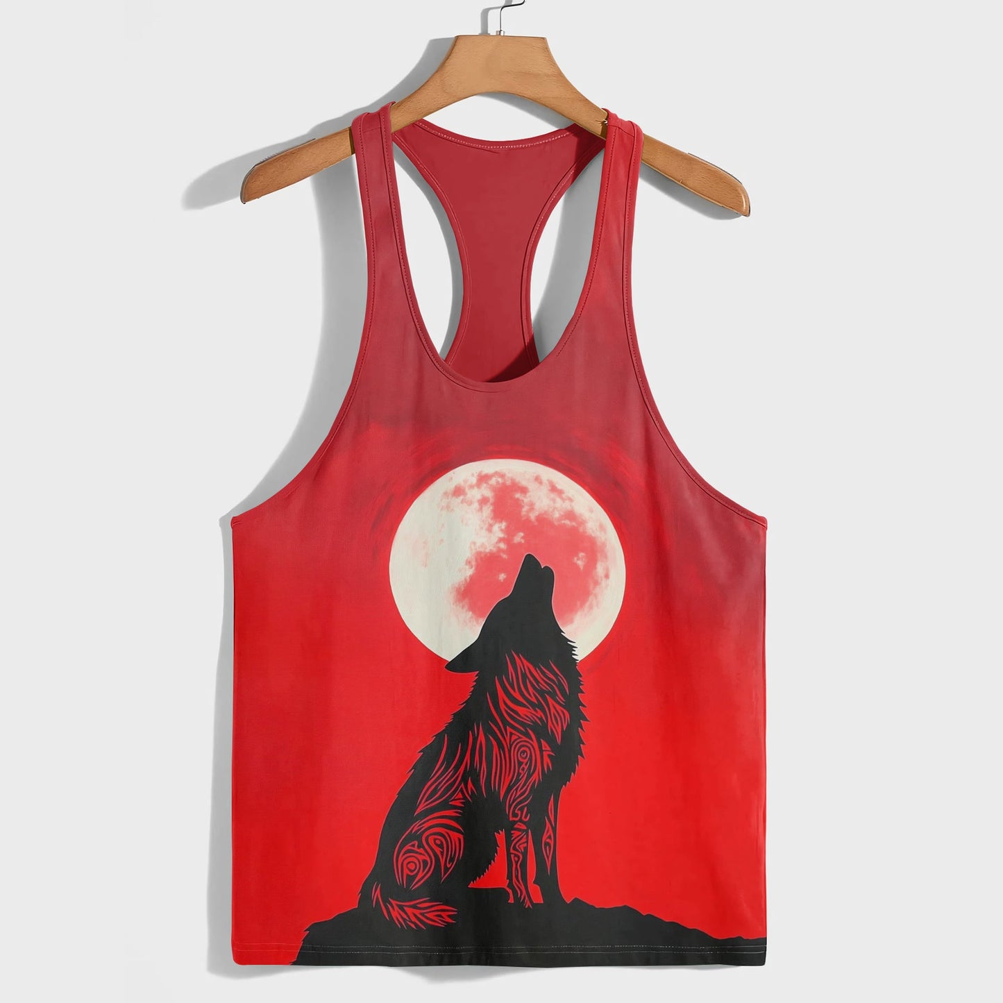 Savage Wolf Racerback Tank Top- AA05793