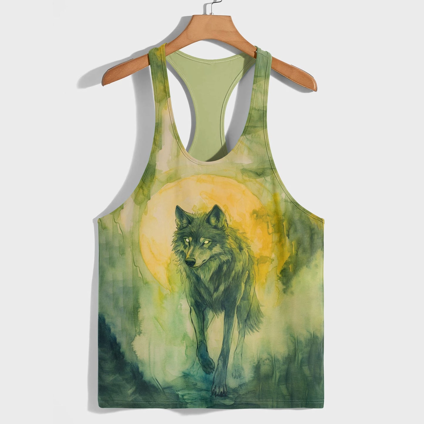 Savage Wolf Racerback Tank Top- AA05795