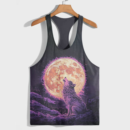 Savage Wolf Racerback Tank Top- AA05796