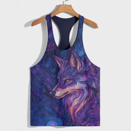 Savage Wolf Racerback Tank Top- AA05797