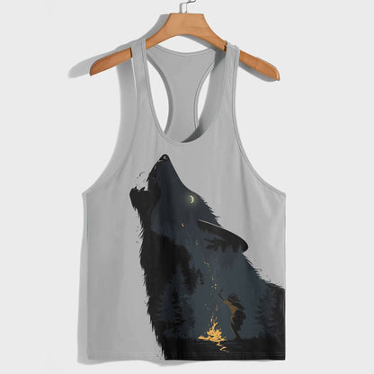 Savage Wolf Racerback Tank Top- AA05804