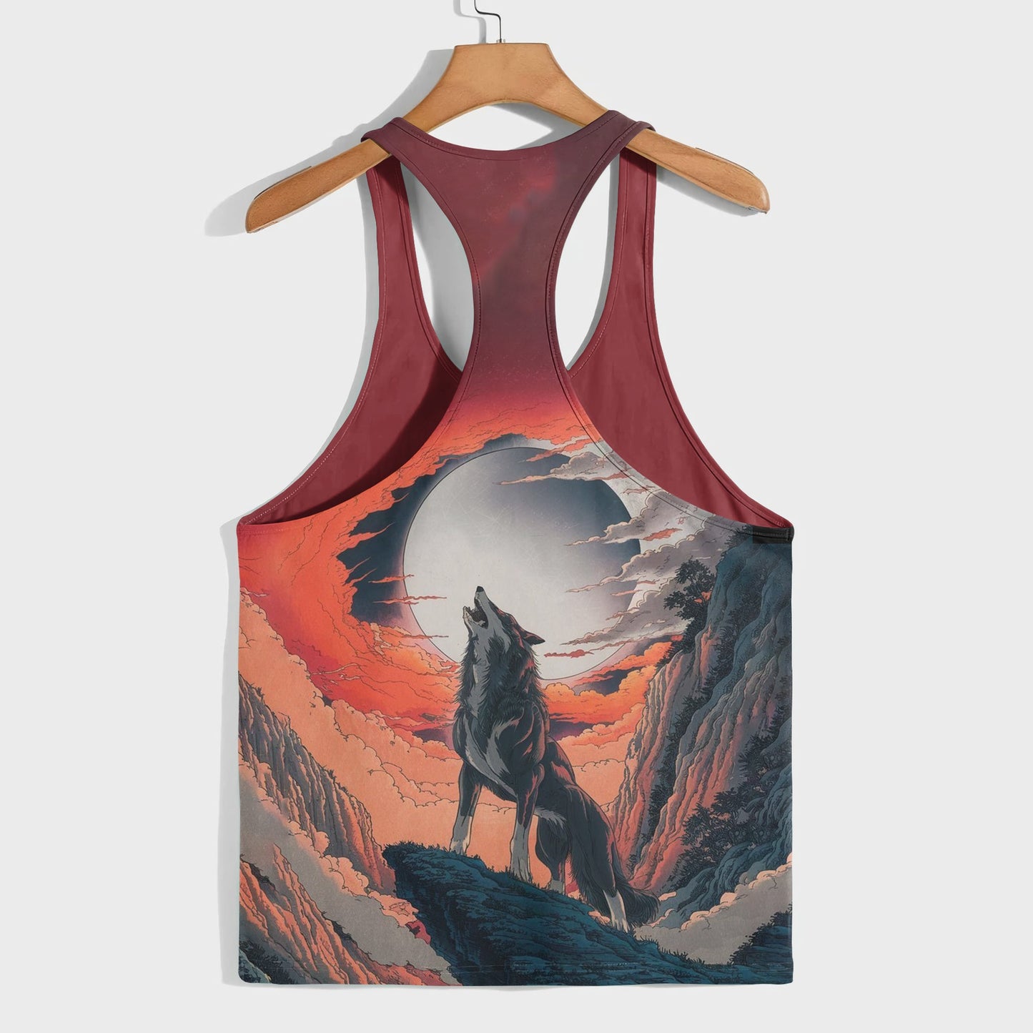 Savage Wolf Racerback Tank Top- AA05807