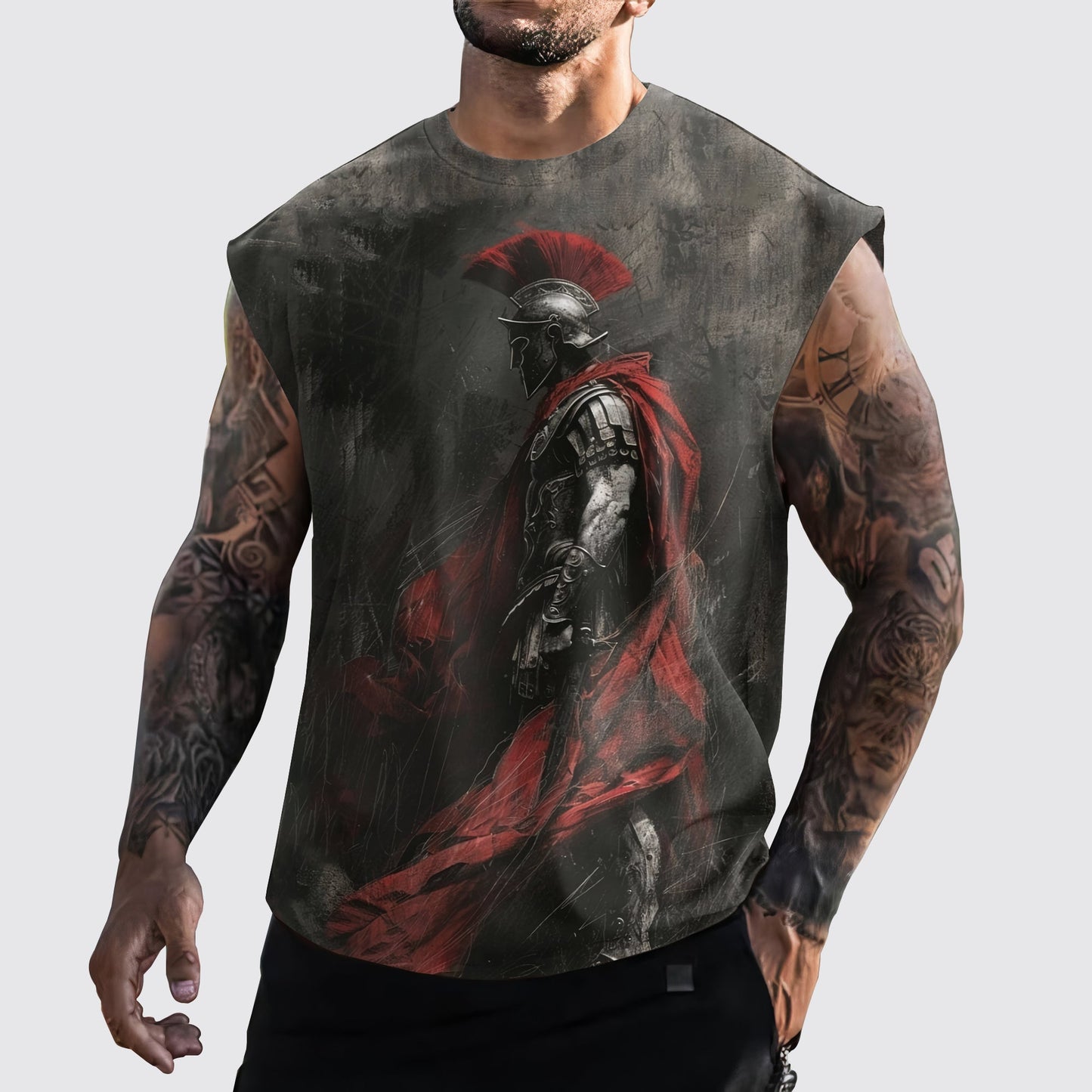 Warrior 3D Cut-Off Tank- AA05880